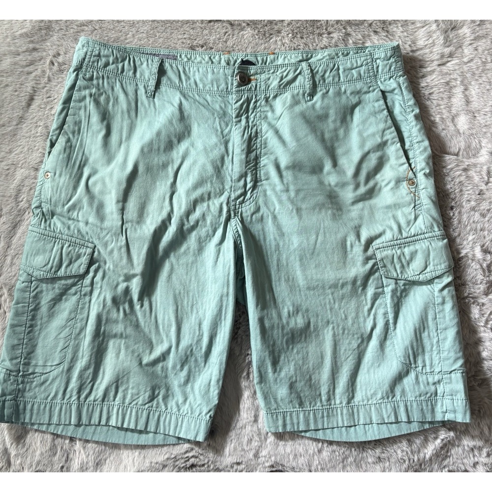 Tommy Bahama shorts size 38 flat front cotton green